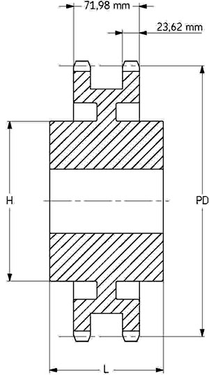 Звездочка PHS 24B-2C96